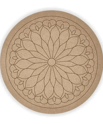 MDF Pre Marked Round Mandala Art