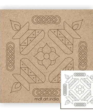 MDF Pre Marked Sqaure Mandala