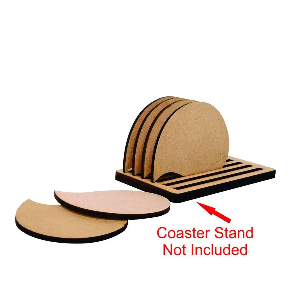 Mango Shape Coasters- Set of 6 Pcs