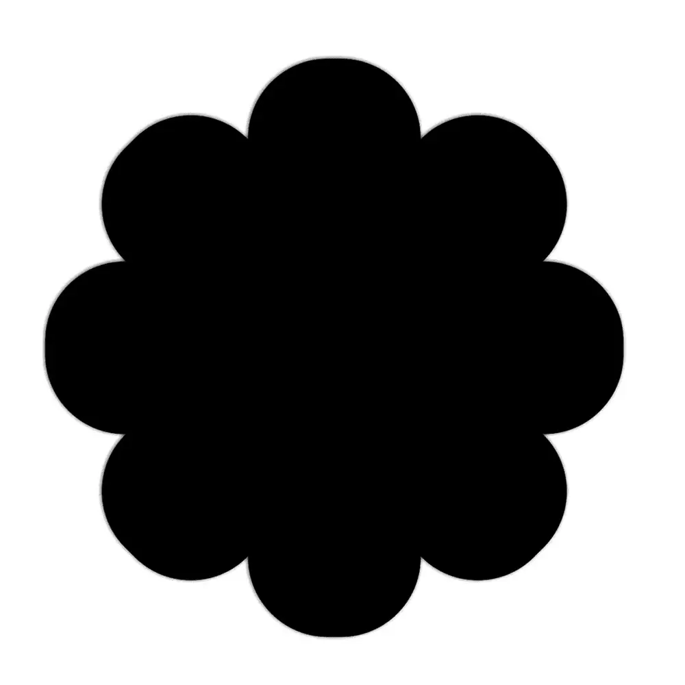 Acrylic Flower Shape Coaster - Set of 3 Pcs