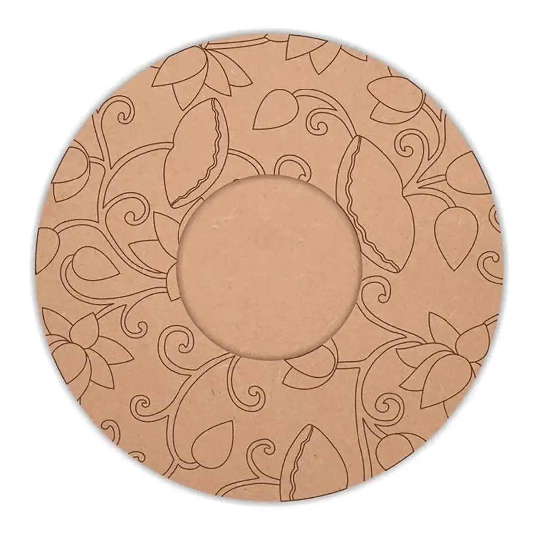 Pre Marked Round Pichwai Tea Light Holder