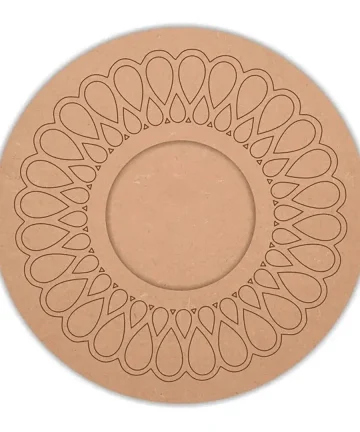 MDF Round Tea Light Holder