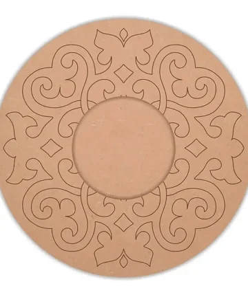 Mandala Art Round Tea Light Holder