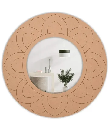 Designer MDF Mirror for DIY Home Decor