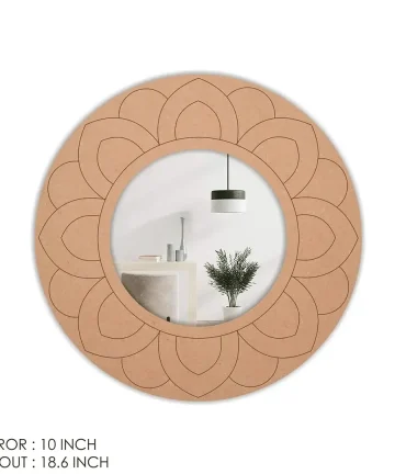 Designer MDF Mirror for DIY Home Decor