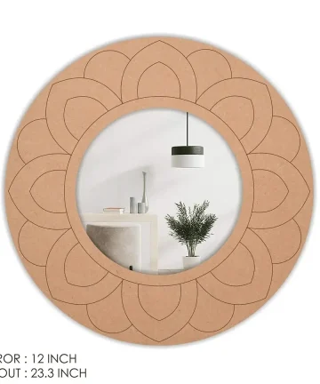 Designer MDF Mirror for DIY Home Decor