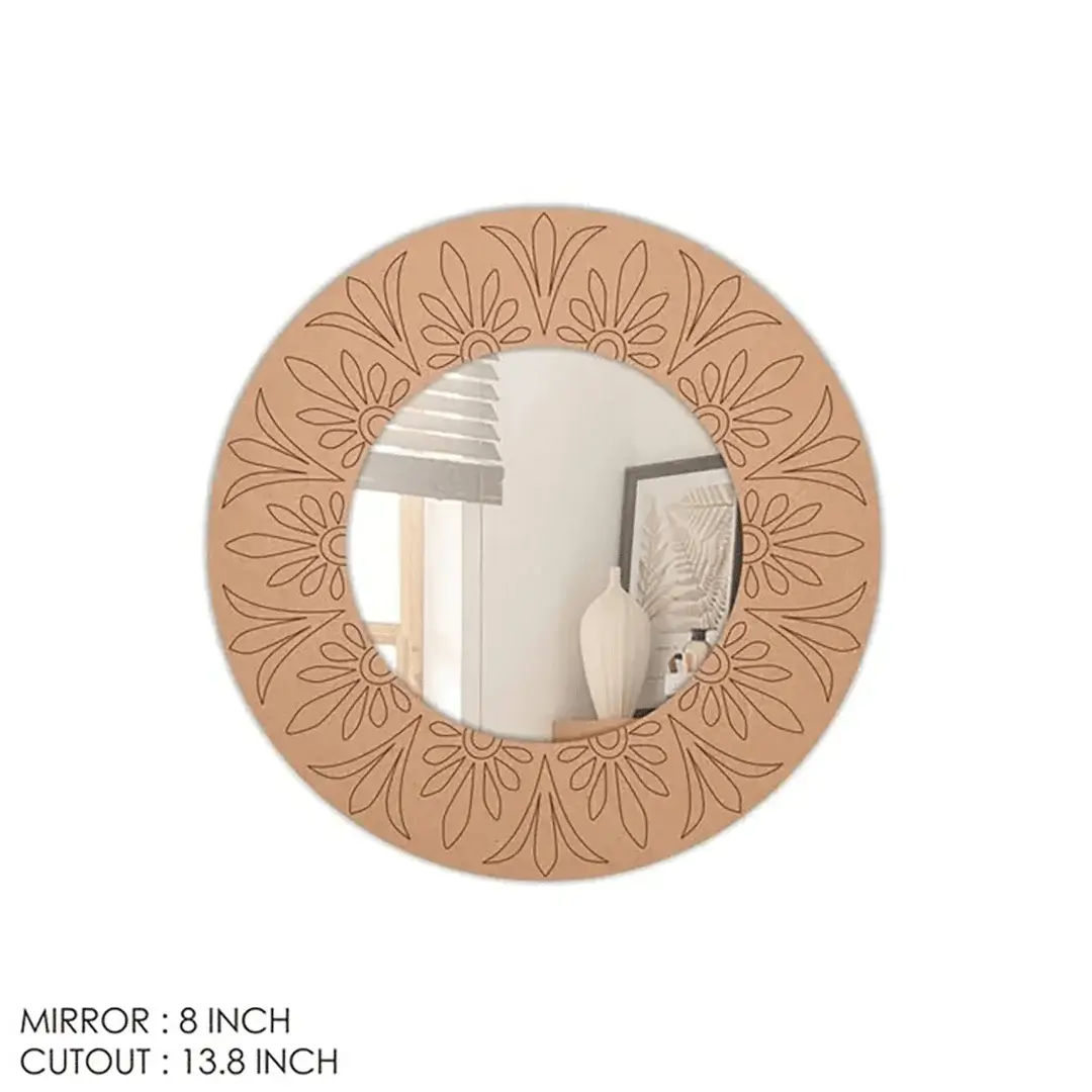 Designer MDF Mirror for DIY Home Decoration
