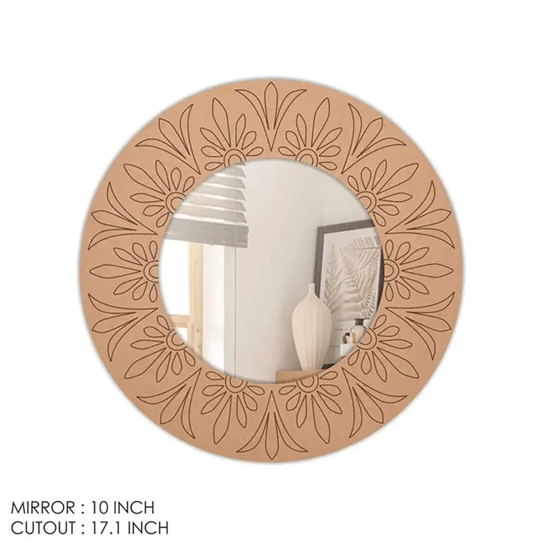 Designer MDF Mirror for DIY Home Decoration