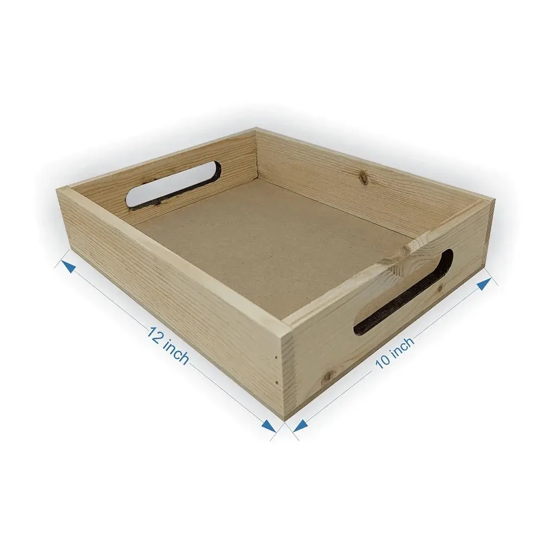 Pinewood Rectangle MDF Tray Base