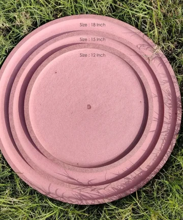 Round MDF Wall Plate