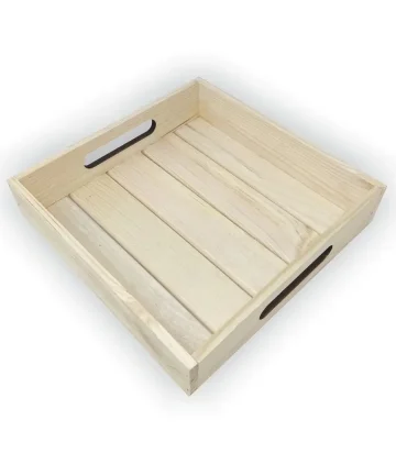 Pinewood Square Wooden Tray