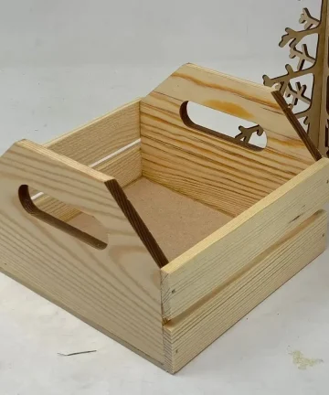 Wooden Tray With Handle