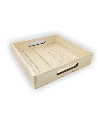 Pinewood Square Wooden Tray