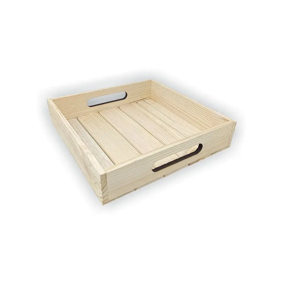 Pinewood Square Wooden Tray