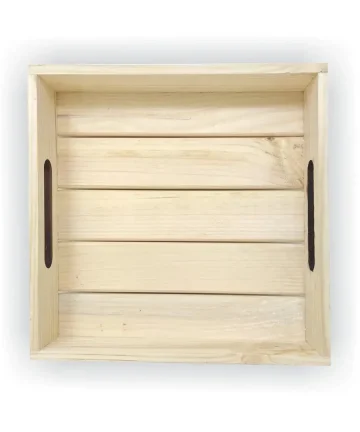 Pinewood Square Wooden Tray