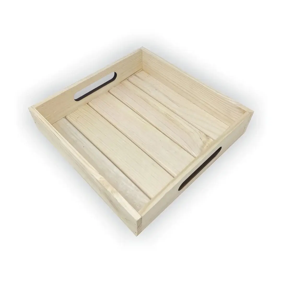 Pinewood Square Wooden Tray