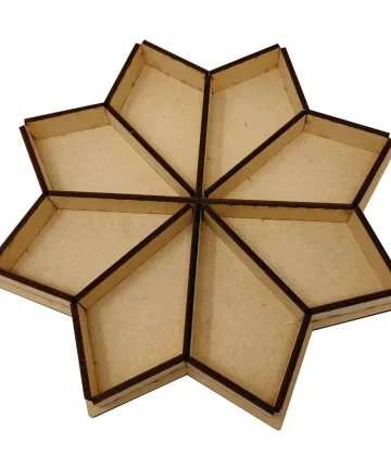 Geometric Pattern MDF Tray