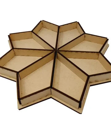 Geometric Pattern MDF Tray