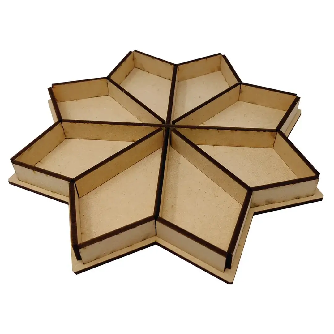 Geometric Pattern MDF Tray