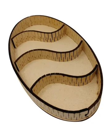 Oval Pattern MDF Tray Base