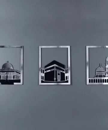 Masjid Al Aqsa, Masjid Al-Haram & Masjid An-Nabawi Islamic Wall Art