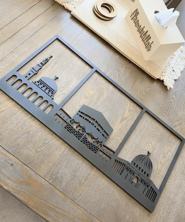 Masjid Al Aqsa, Masjid Al-Haram & Masjid An-Nabawi Islamic Wall Art