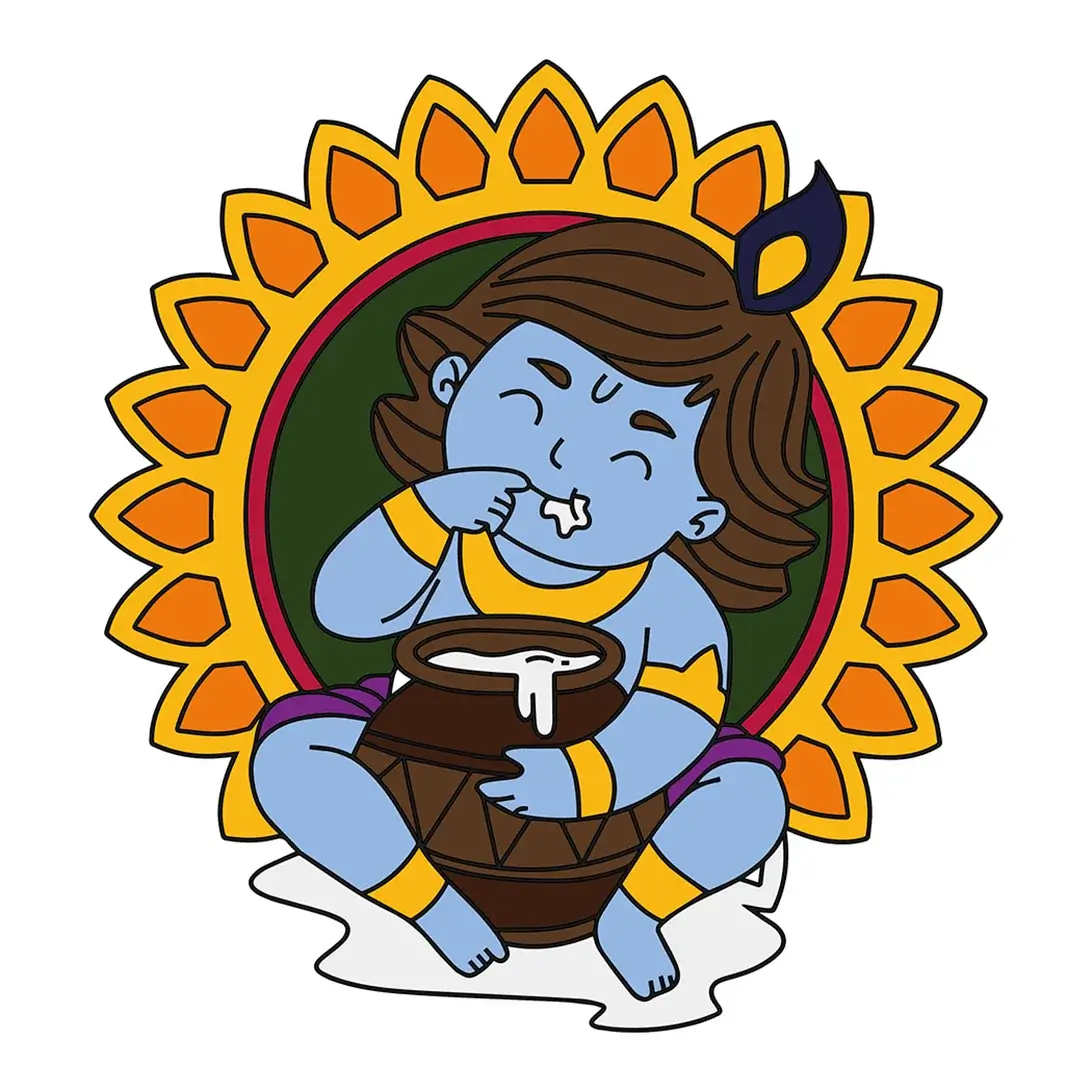 Krishna Pre Marked Cutout
